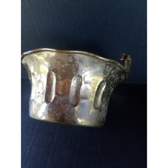 Brass Handled Basket, Vintage Planter - Picture 10 of 10